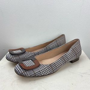 French Sole New York fs/ny Emerson Houndstooth Preppy Old Money Flats